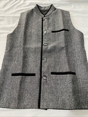 Men black Nehru jacket